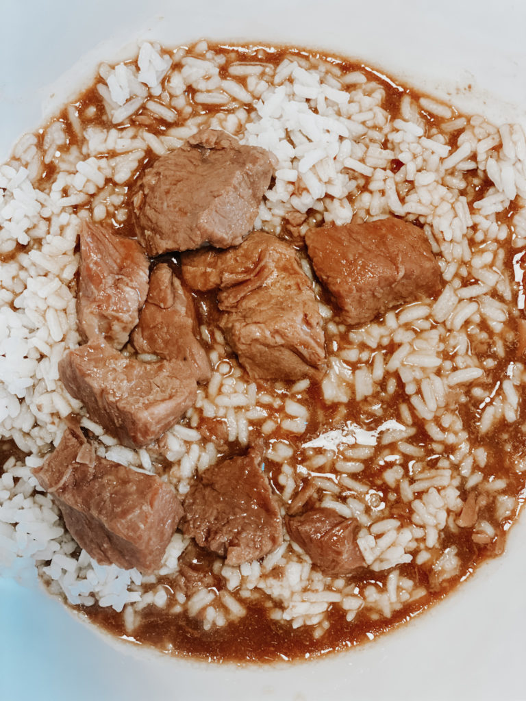 Crock Pot Beef Tips & Rice Recipe - Charlottes Happy Home